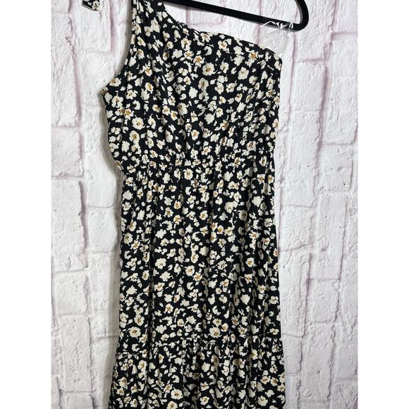 Pretty Garden Women’s Floral One Shoulder Dress Ruffle Boho Beach Vacation SizeM - Picture 6 of 10